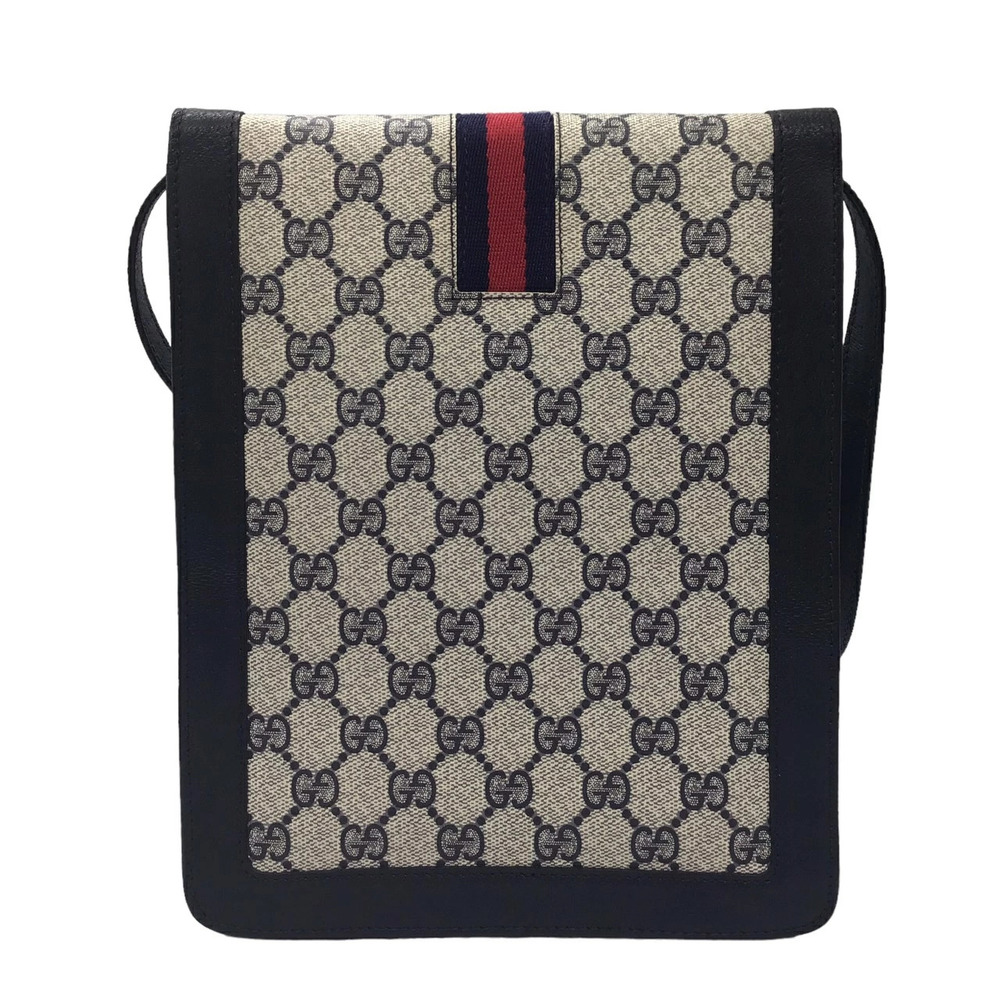 GUCCI Sherry GG Supreme Shoulder Bag Leather Crossbody Handbag